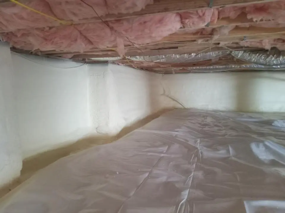 Crawl space encapsulation with closed-cell spray foam for Attic Insulation in Blytheville