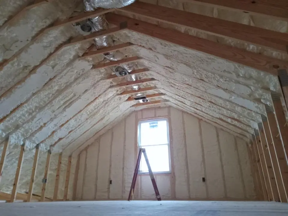 Spray foam roofing application for Crawl Space Insulation project in Blytheville